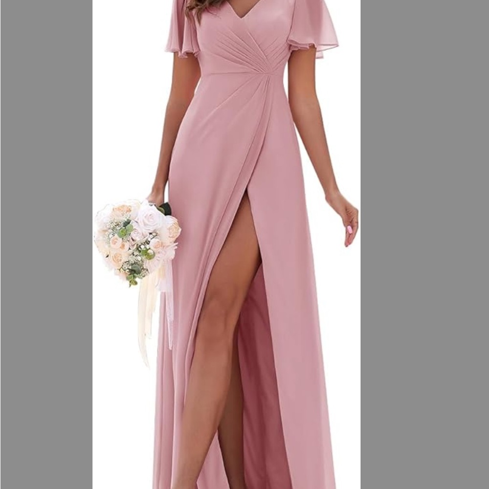Elegant Pink Evening Gown